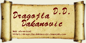 Dragojla Dakanović vizit kartica
